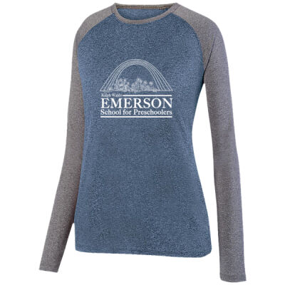 Women's Kinergy Two Color Long Sleeve Raglan T-Shirt Thumbnail