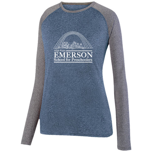 Women's Kinergy Two Color Long Sleeve Raglan T-Shirt Thumbnail